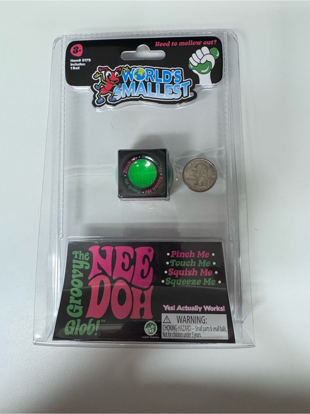 World’s Smallest - The Groovy Glob - Green
